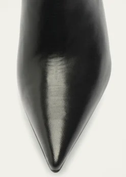 SchutzMikki Leather Stiletto Zip Booties