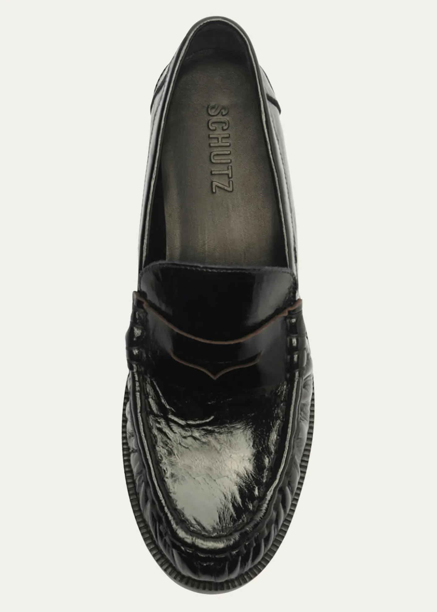SchutzTyche Shiny Leather Penny Loafers