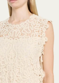 SeaAlina Embroidered Fringe Top
