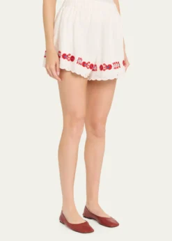 SeaCatharina Embroidered Shorts