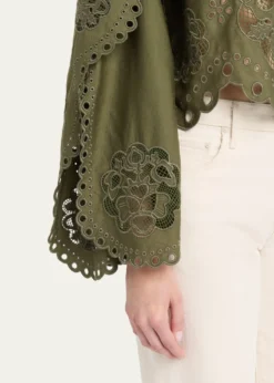SeaGardener Embroidered Blouse