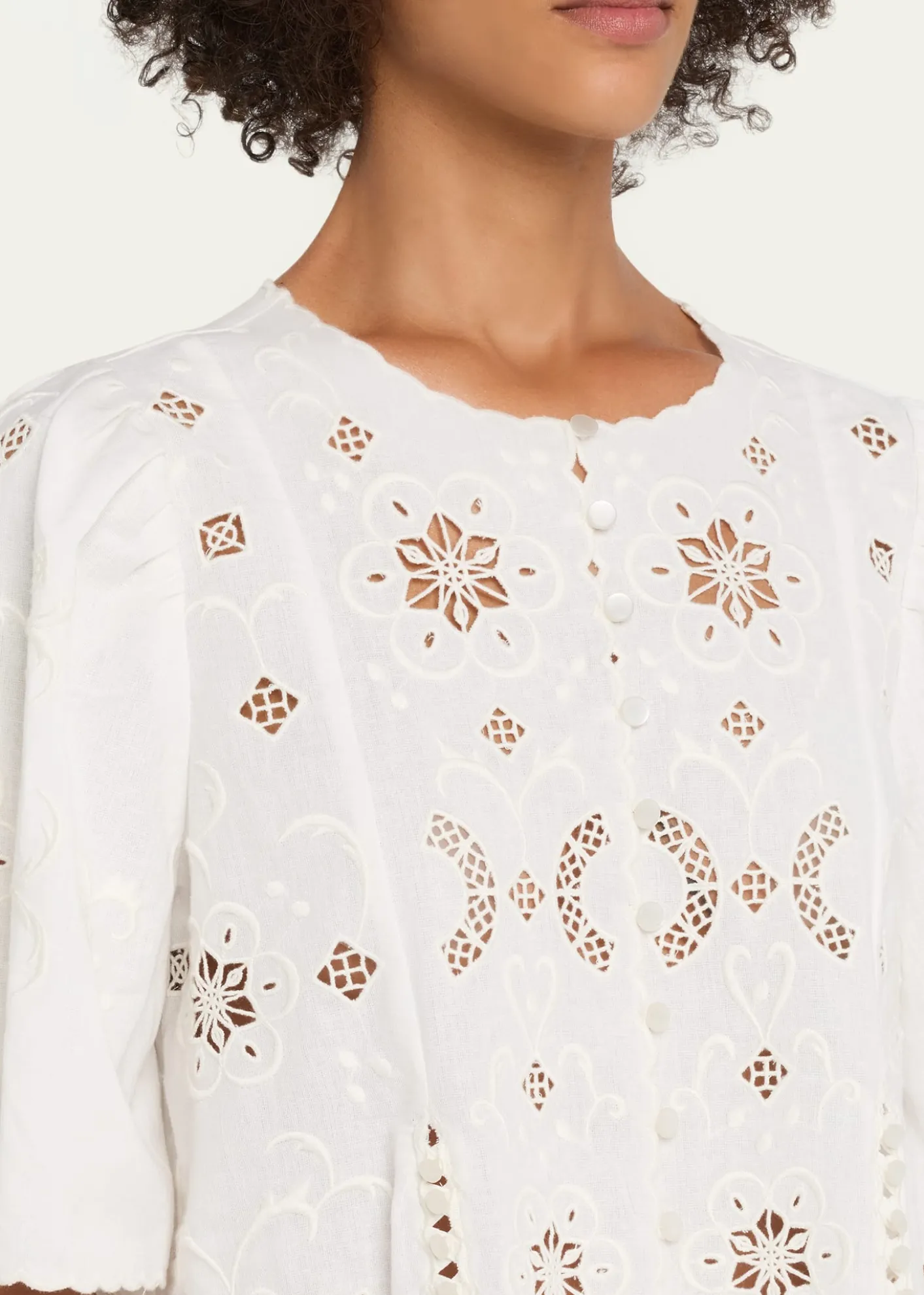 SeaGardener Embroidered Top