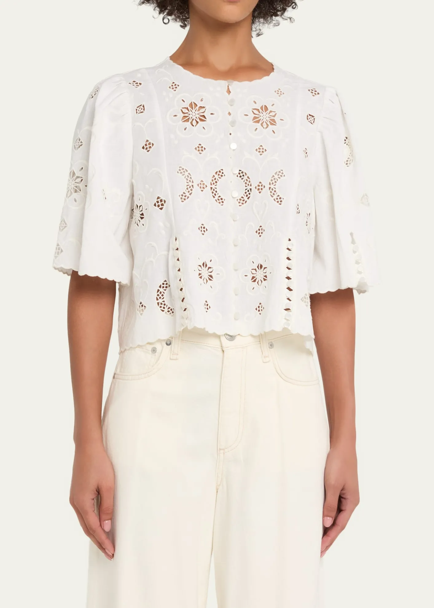 SeaGardener Embroidered Top