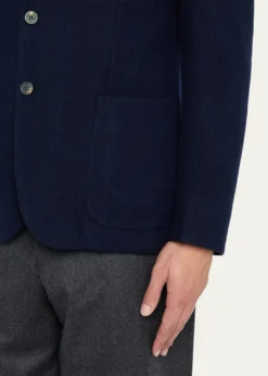 SeaseMen's Hybrid Hooded Single-Breasted Blazer