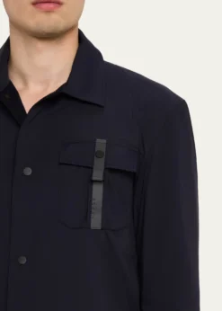 SeaseMen's Jib Set Stretch Nylon Overshirt