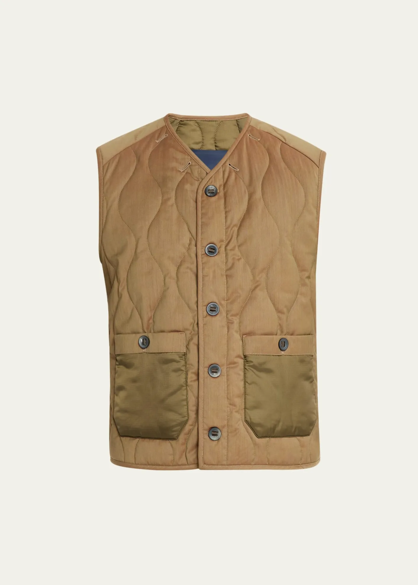 SeaseMen's Military-Style Quilted Vest