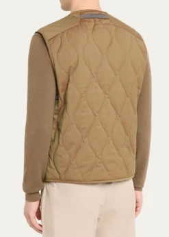 SeaseMen's Military-Style Quilted Vest