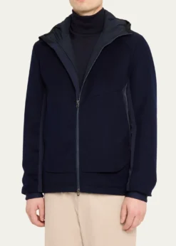SeaseMen's Predator 3.0 Water-Resistant Padded Wool Jacket with Hood
