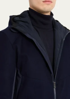 SeaseMen's Predator 3.0 Water-Resistant Padded Wool Jacket with Hood