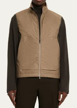 SeaseMen's Predator 3.0 Wool and Cashmere Full-Zip Vest