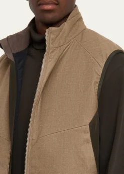 SeaseMen's Predator 3.0 Wool and Cashmere Full-Zip Vest