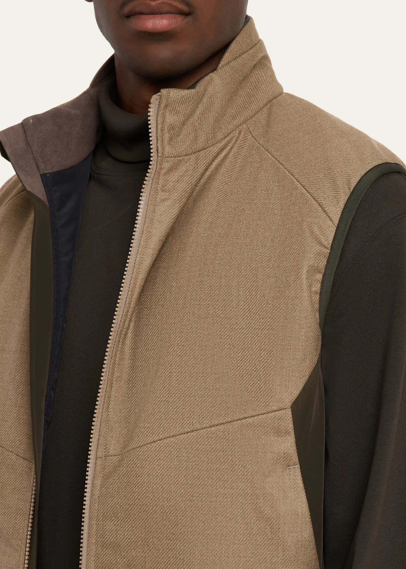 SeaseMen's Predator 3.0 Wool and Cashmere Full-Zip Vest