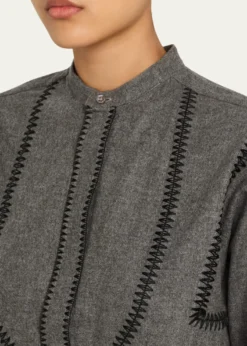 SeblineMarocaine Painters Stripe Shirt