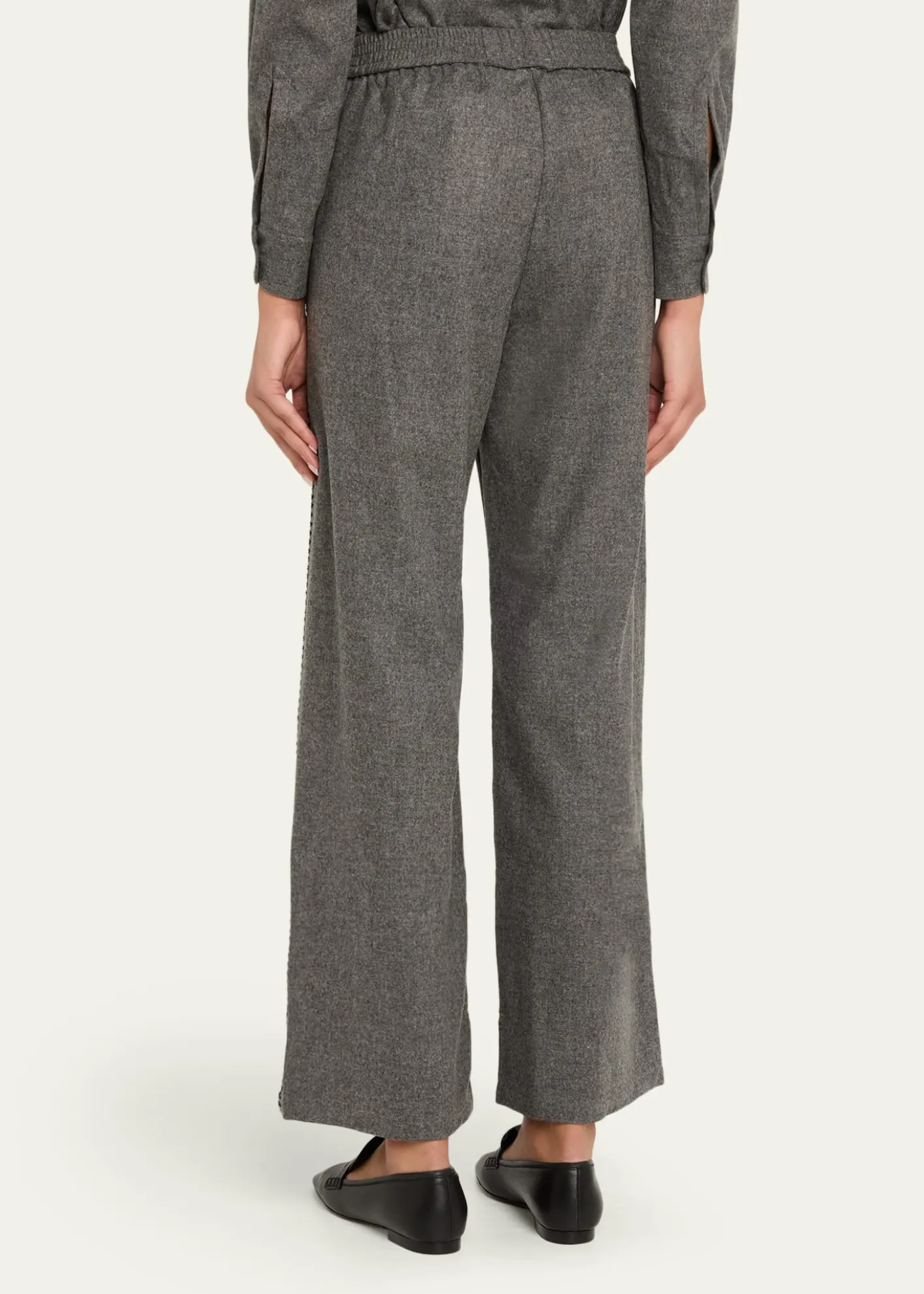 SeblineMarocaine Side-Stripe Straight-Leg Pajama Pants