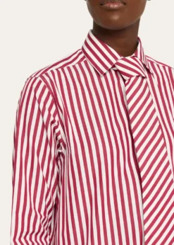 SeblineStriped Neck-Tie Button-Down Shirt