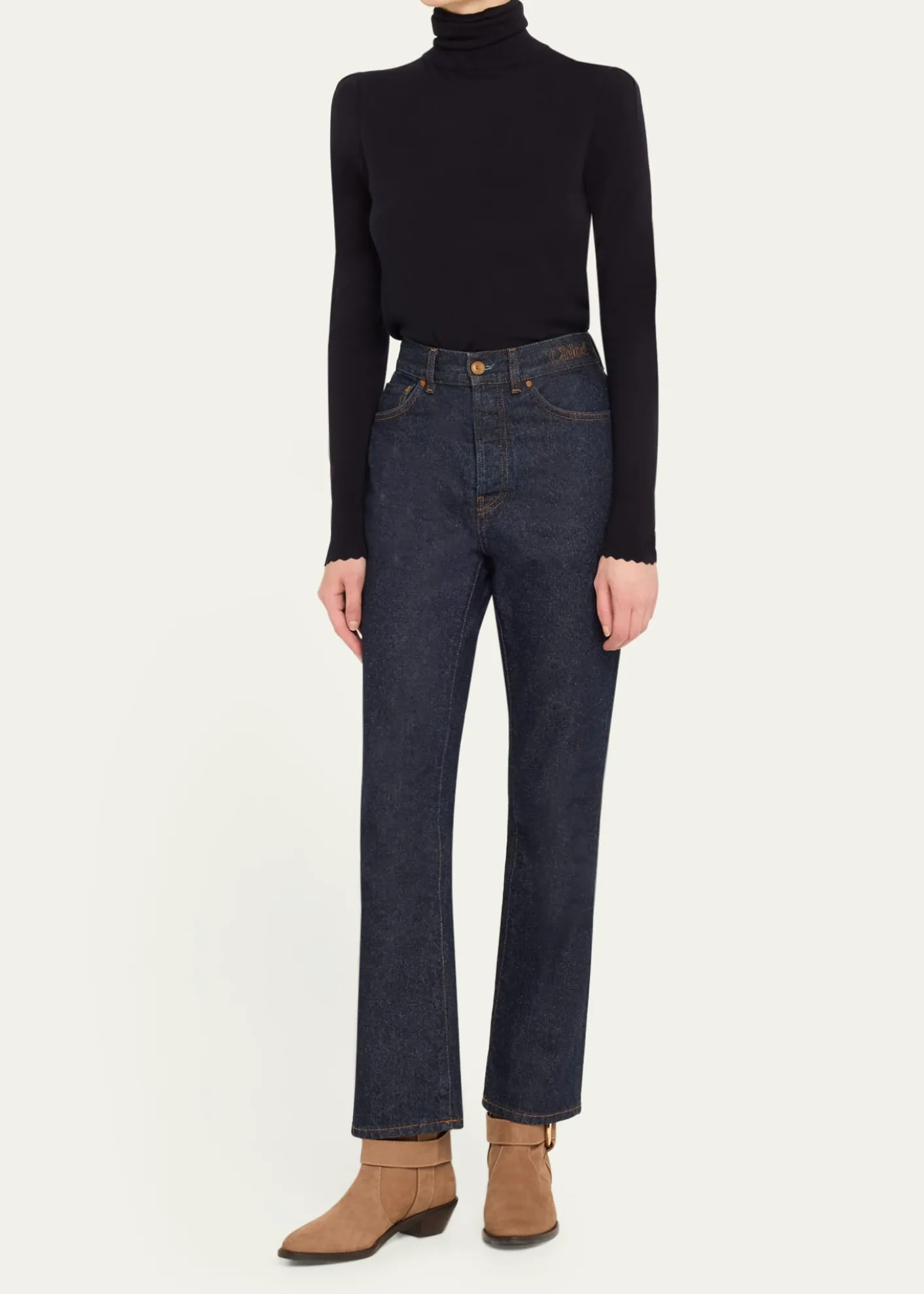 See by ChloeLeather Ring Harness Ankle Booties