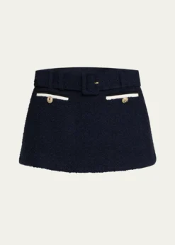Self-PortraitBelted Boucle Skort
