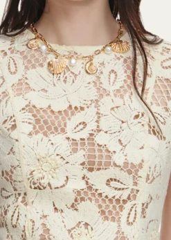 Self-PortraitCrochet Lace Midi Dress