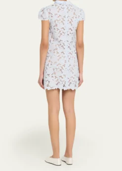 Self-PortraitFloral Guipure Lace Mini Dress