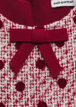 Self-PortraitGirl's Polka-Dot Bouclé Dress, Size 3-12