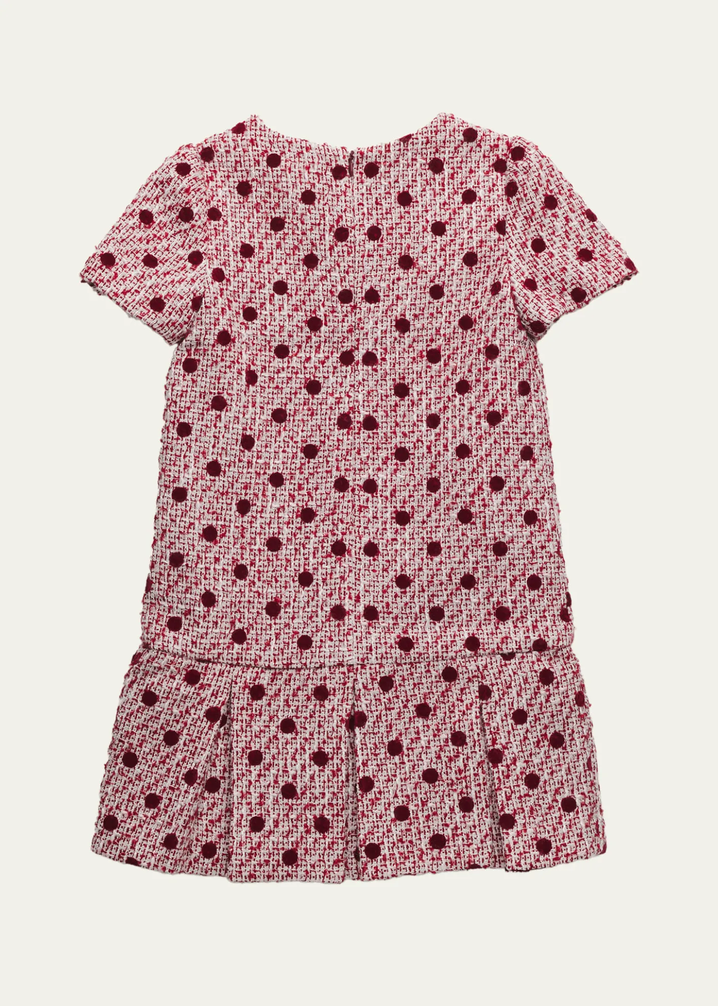 Self-PortraitGirl's Polka-Dot Bouclé Dress, Size 3-12