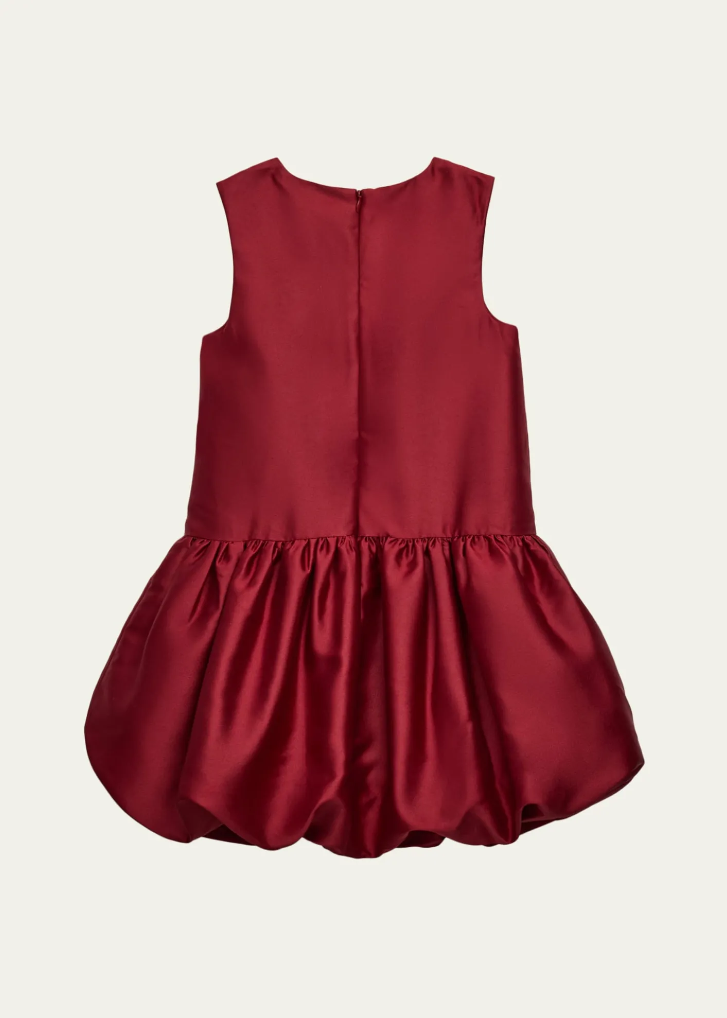 Self-PortraitGirl's Sleeveless Bubble-Hem Taffeta Dress, Size 3-12