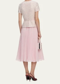 Self-PortraitSequined Bouclé Midi Dress