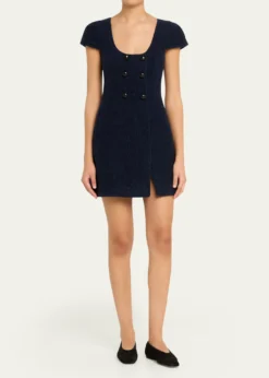 Self-PortraitTextured Boucle Mini Dress