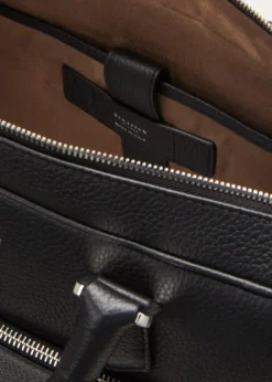 SerapianMen's Cachemire Leather Slim Briefcase