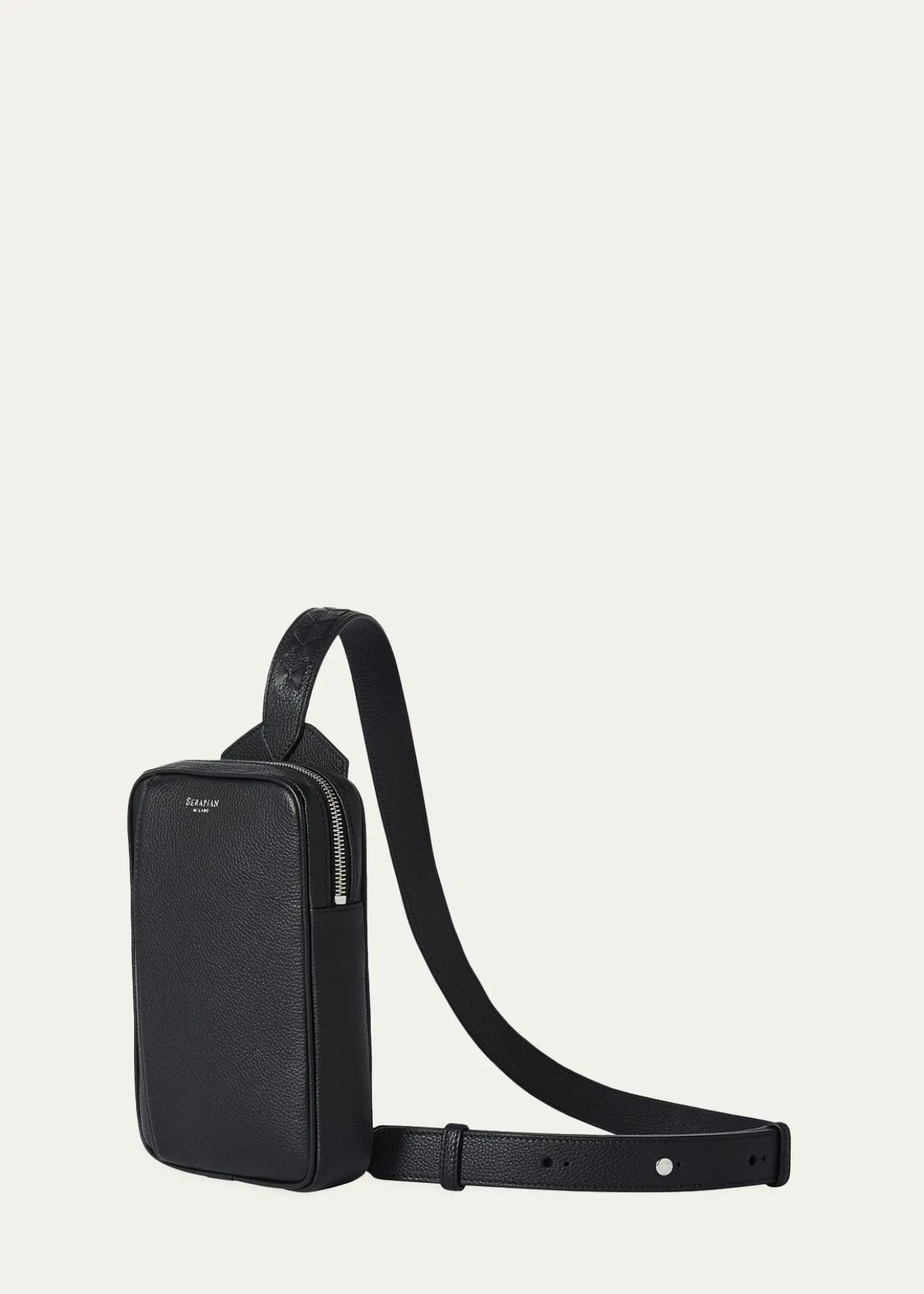 SerapianMen's Cachem Leather Sling Bag