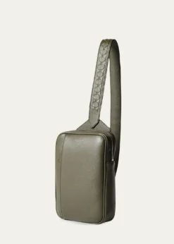 SerapianMen's Cachem Leather Sling Bag