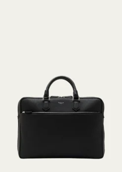 SerapianMen's Leather Double Briefcase