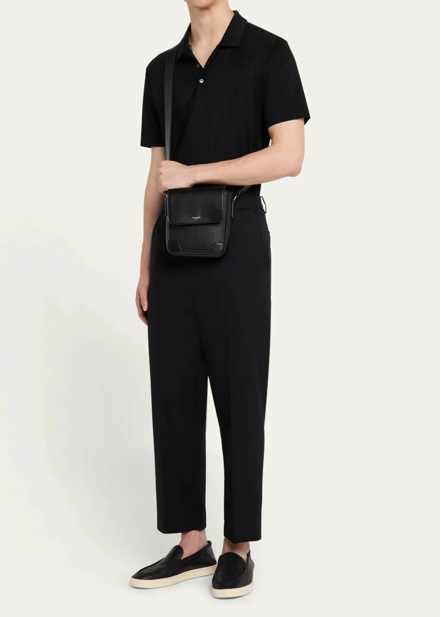 SerapianMen's Small Stepan North/South Envelope Crossbody Bag