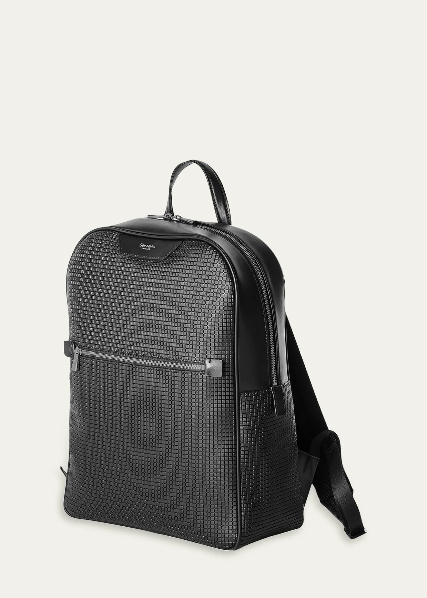 SerapianMen's Stepan and Leather Backpack