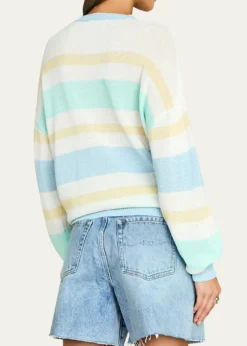 SEROYACassian Striped Linen-Blend Sweater