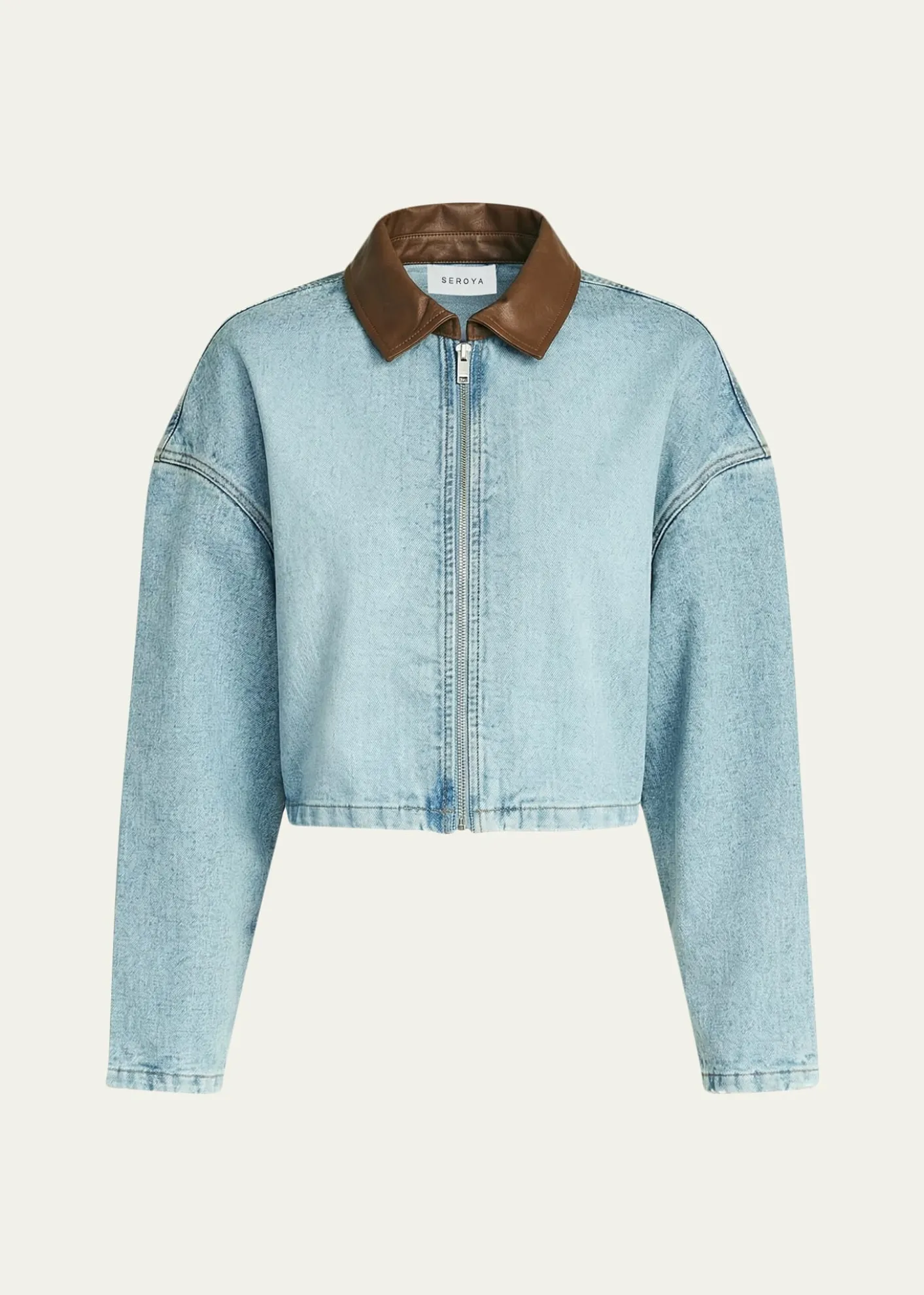 SEROYACoop Cropped Denim Jacket