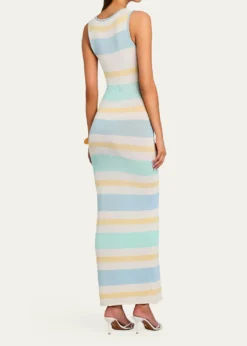 SEROYAJasmine Striped Knit Maxi Dress