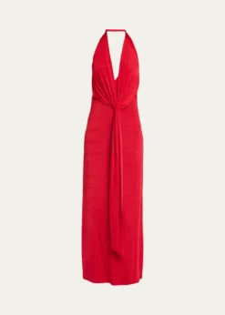 SEROYAKayla Draped Jersey Maxi Dress