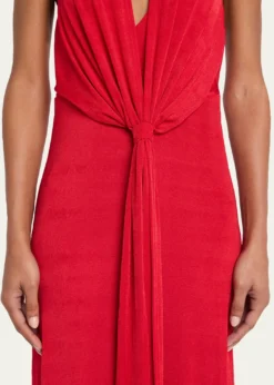 SEROYAKayla Draped Jersey Maxi Dress
