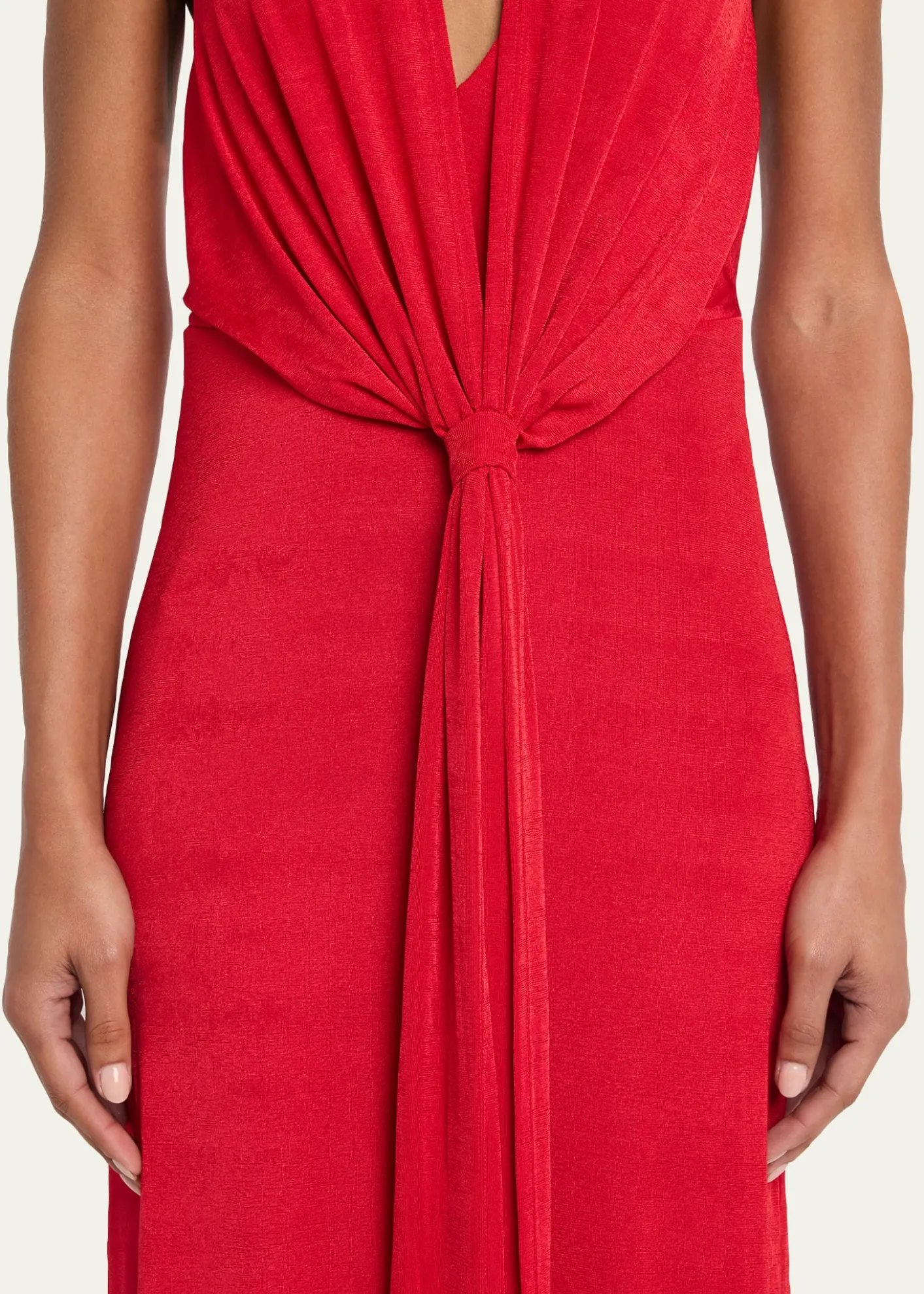 SEROYAKayla Draped Jersey Maxi Dress
