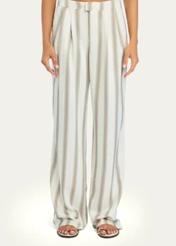 SEROYAMarlowe Striped Satin Pants