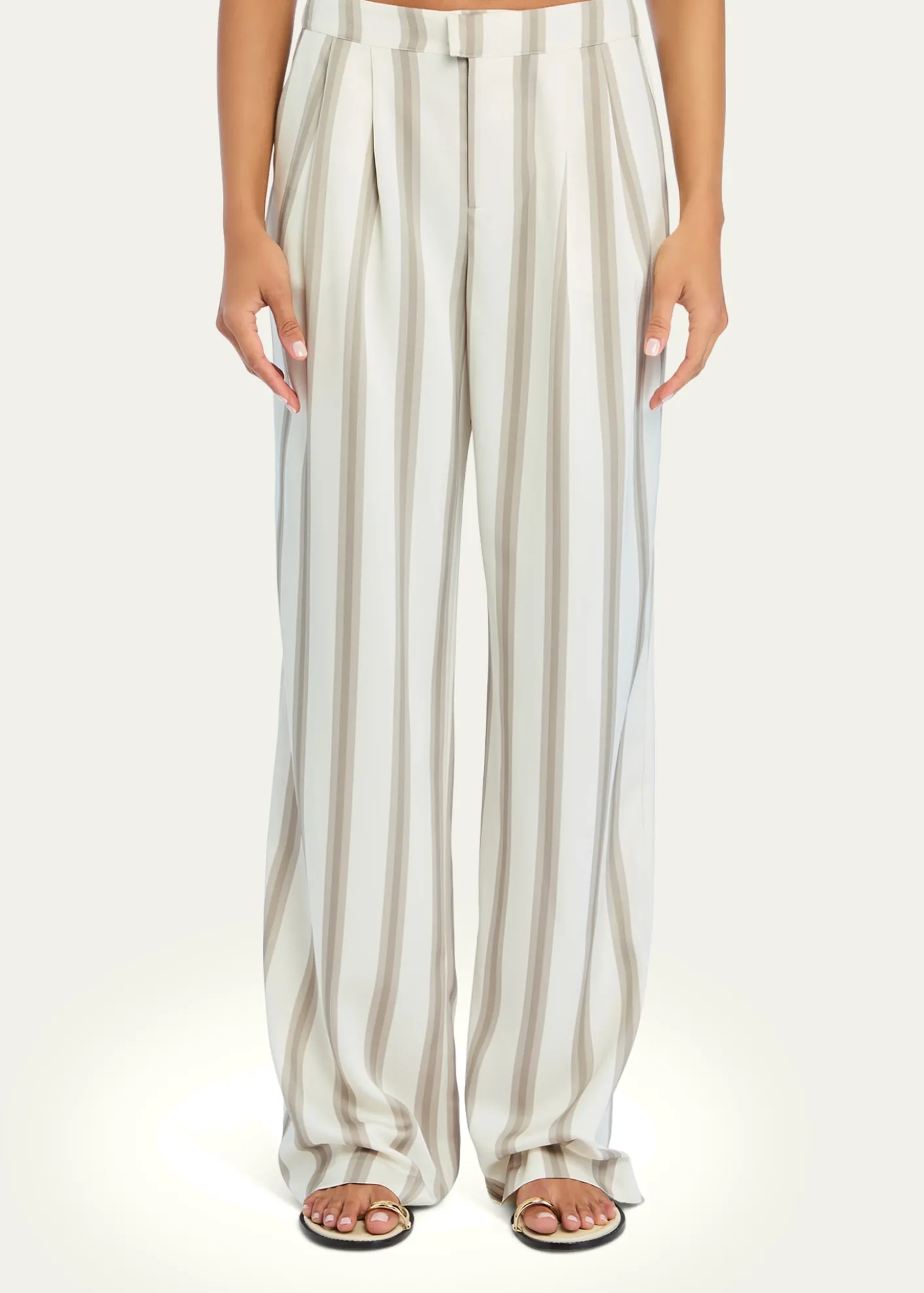 SEROYAMarlowe Striped Satin Pants