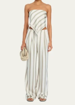 SEROYAMarlowe Striped Satin Pants