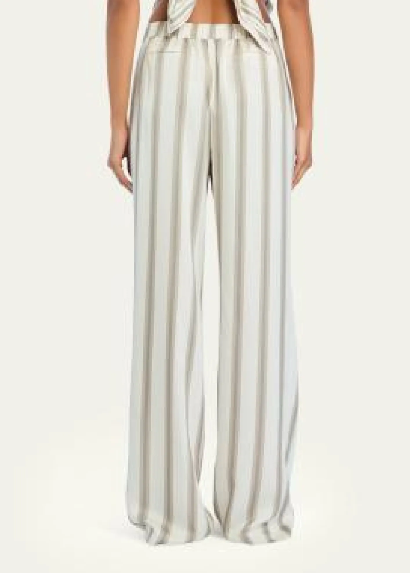 SEROYAMarlowe Striped Satin Pants