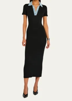 SEROYAReyes Knit Midi Dress