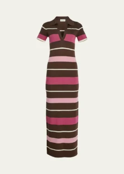 SEROYASam Striped Knit Maxi Dress