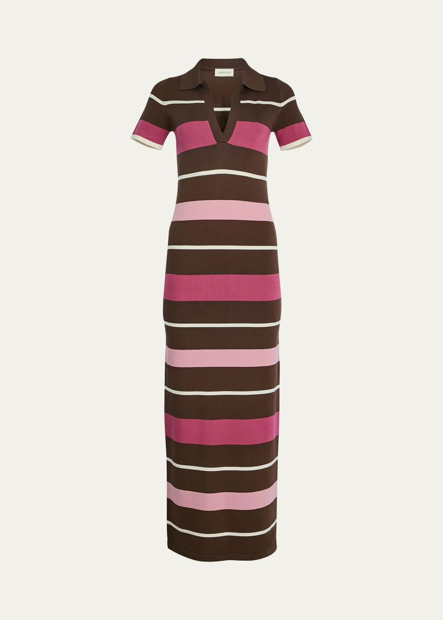 SEROYASam Striped Knit Maxi Dress