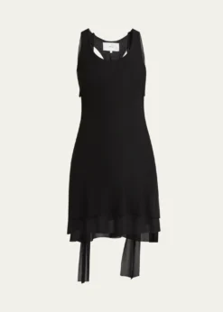 SETCHULayered Sheer Mini Tank Dress