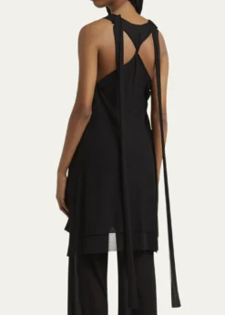 SETCHULayered Sheer Mini Tank Dress