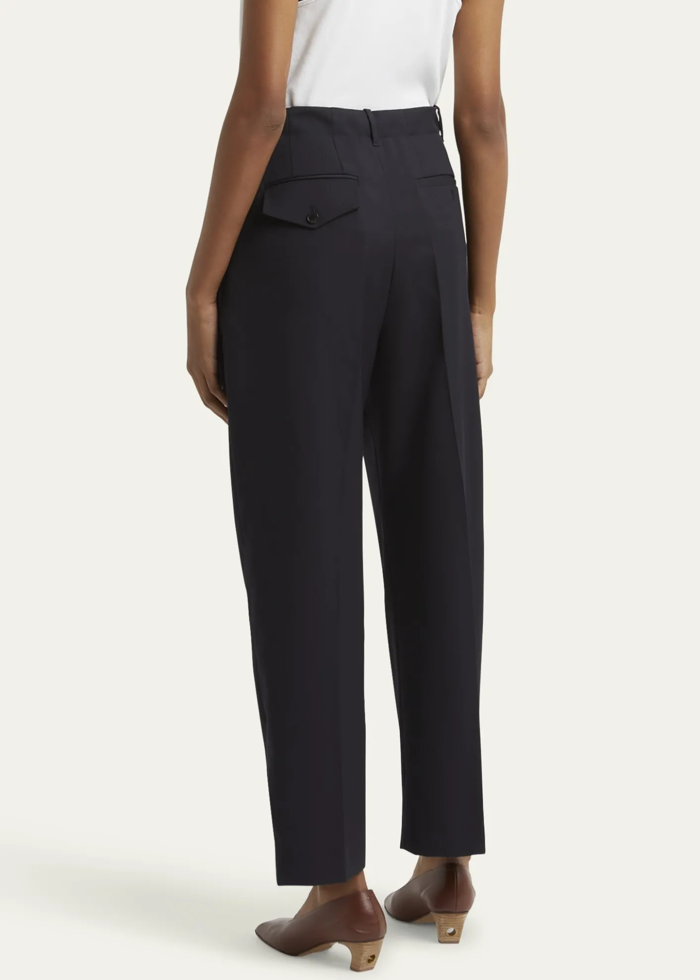 SETCHUPleated Wool Gabardine Chino Pants